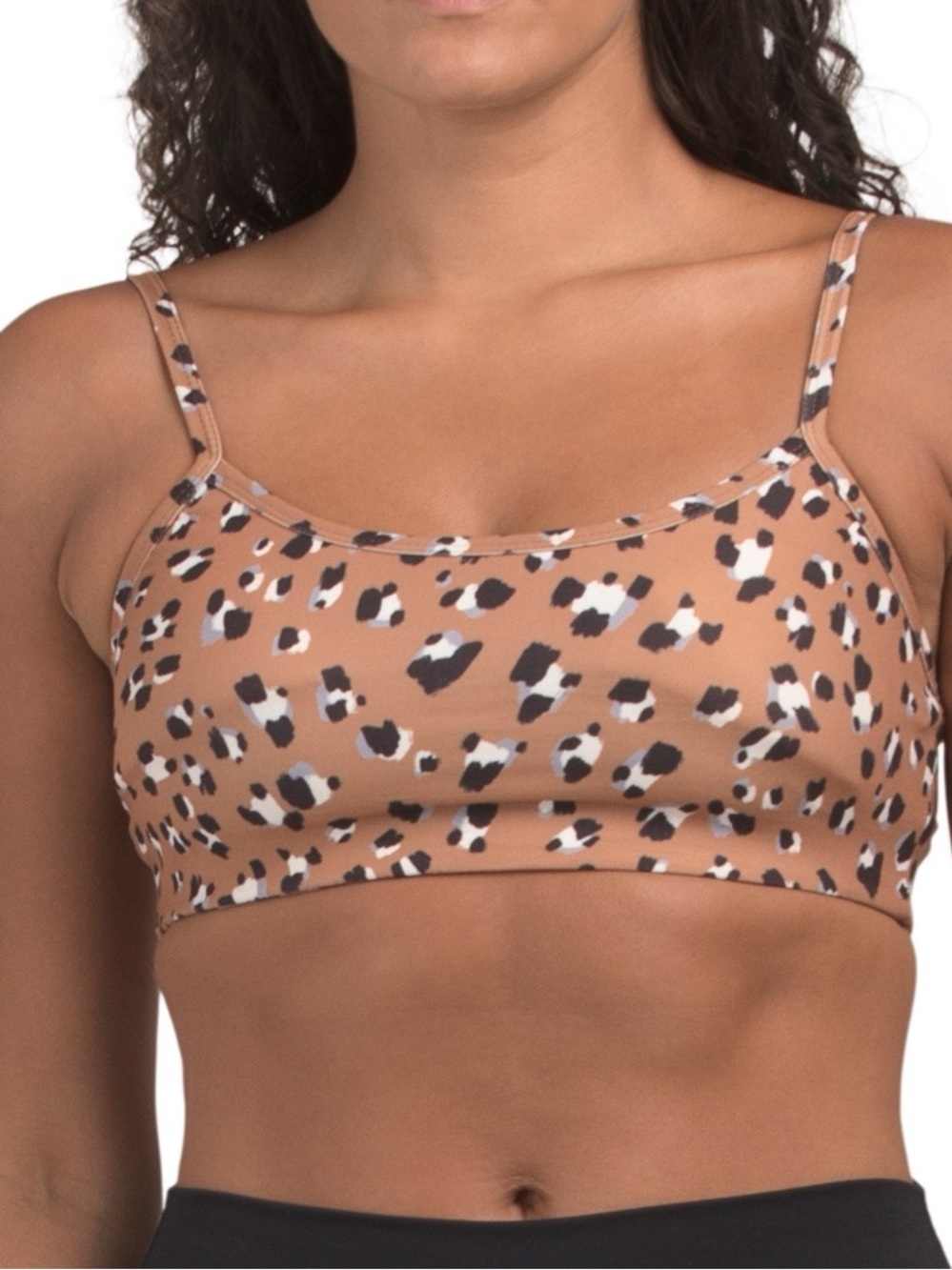 ANTHROPOLOGIE “Sage The Label” Collective Sport Bra In An Animal Print Small NWT
